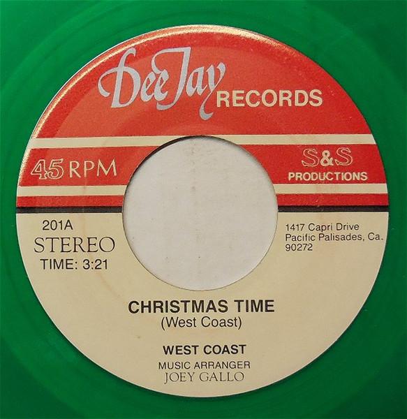 

7inch Record WEST COAST - Christmas Time 90272 Dee Jay Records 1988 US Rock Used