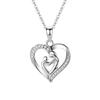 Heart-Shaped Mother-Child Hug Necklace: Mother-Daughter Love Keepsake for Mother's Day