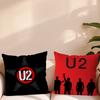 Rock U-U2 Band Music Pillow Case Sofa Living Room Bedroom Headboard Backrest Cushion Square Cushion Nap Time