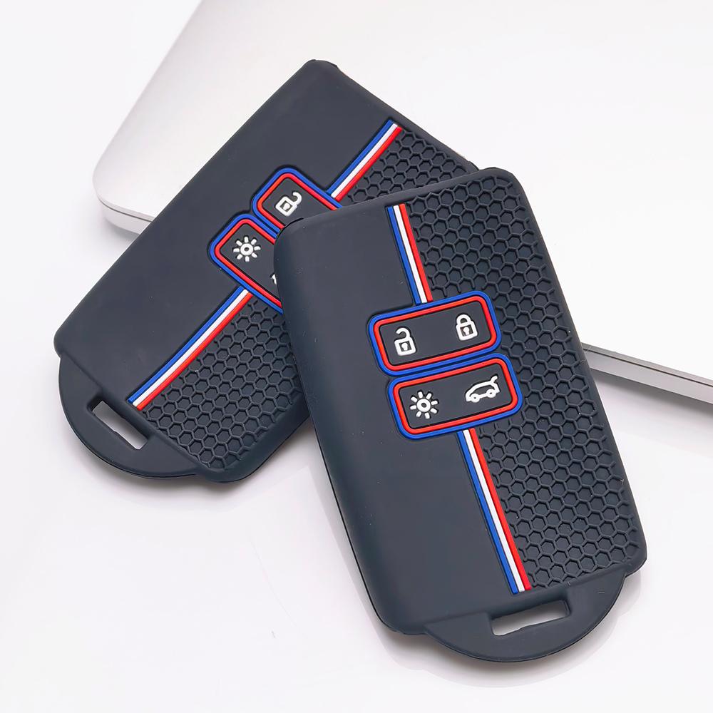 Key Fob Cover for Renault Koleos Kadjar Megane Talisman Espace Captur Clio Scenic Anti-Scratch Guard Shockproof Protection Soft Grip Texture