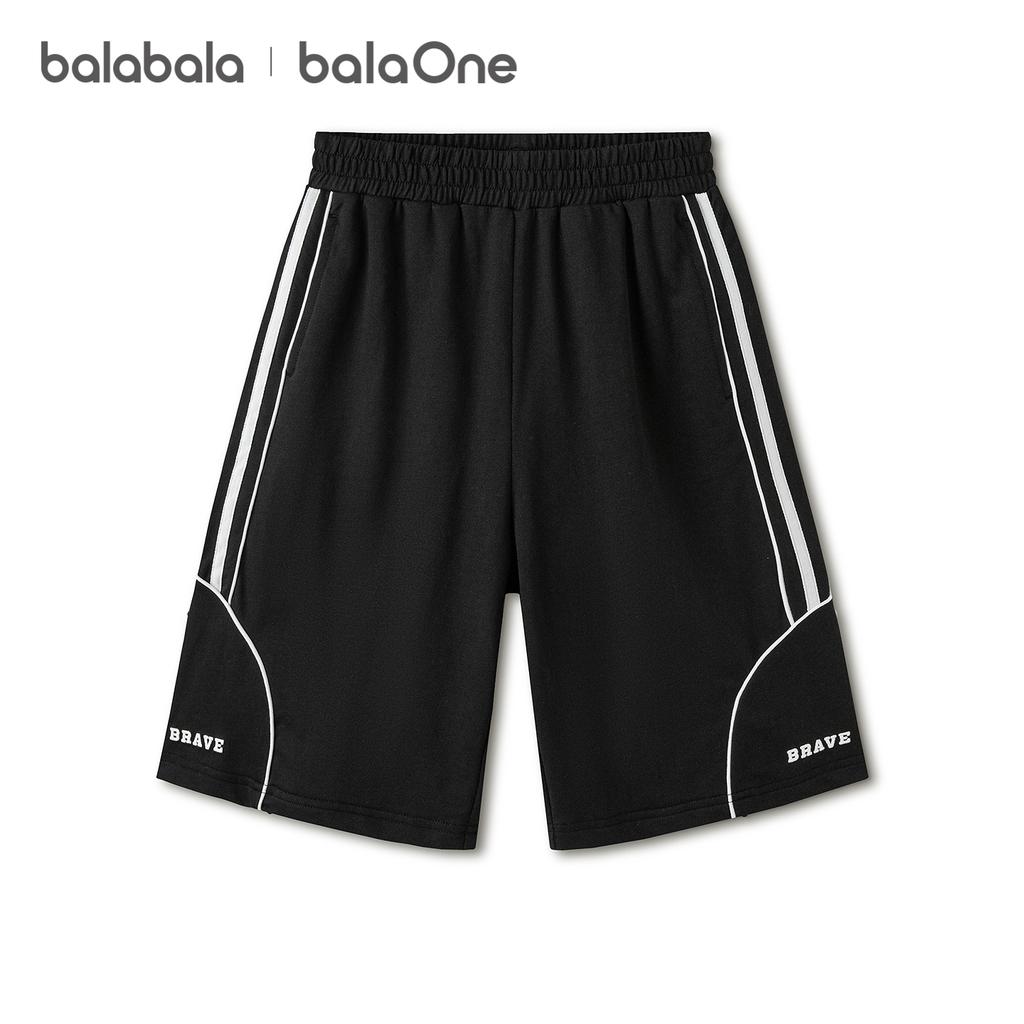 Balabala shorts for boys in summer, 2026 new straight leg sweatpants, made of pure cotton, comfortable and skin friendly