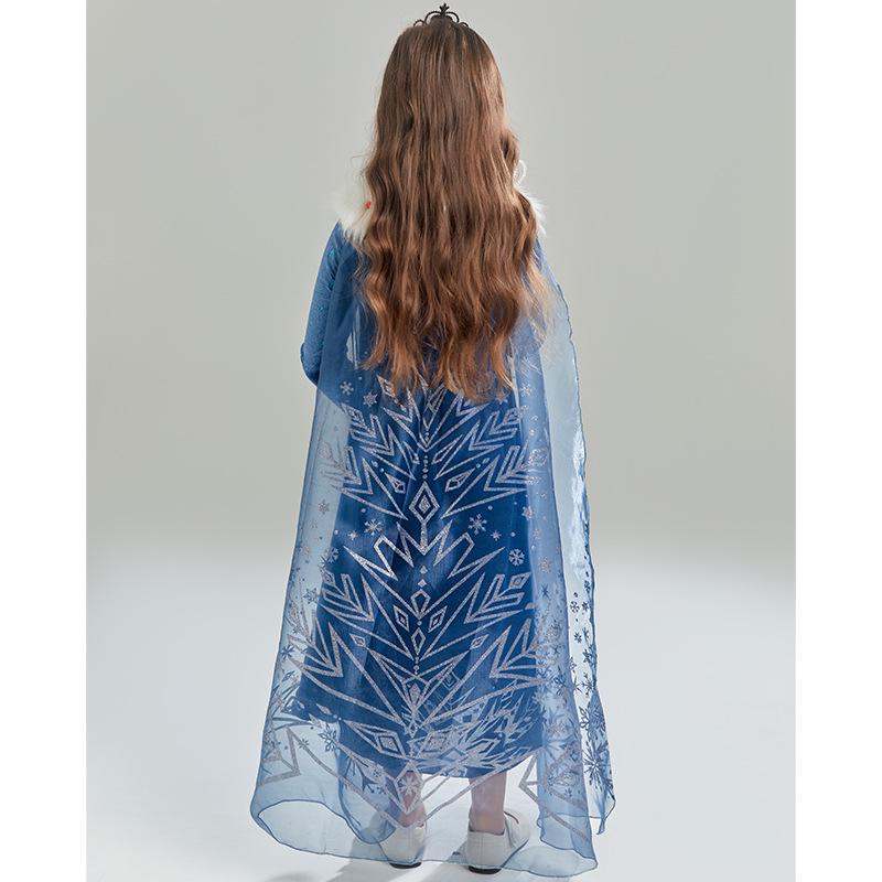 Frozen Princess Dress - European & American Style Halloween Costume for Toddlers & Girls (Elsa/Belle Inspired)