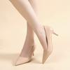 2025 New Pointed Toe Pumps Patent Leather Dress Women Shoes  High Heels Boat Shoes Shadow Wedding  Shoes for Wedding