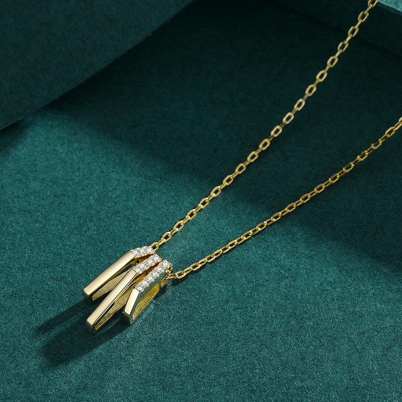 Tancise S925 Sterling Silver Pendant Necklace Women's Fashion Versatile Necklace Fashion Gift