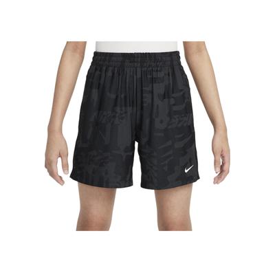 Shorts Elásticos Cintura Média com Logo para Crianças Preto HJ3813-010