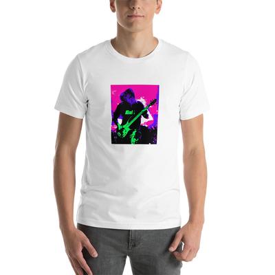 E2K Neon Bassist Unisex T-Shirt Bass Guitar Player Guitars Rock Band Musician