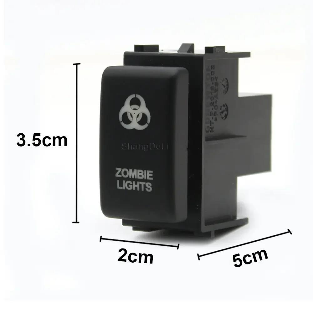 1PC Orange Led Button Switch with Wiring Connector for Nissan Navara NP300 X-Trail Pathfinder 12V Switches4