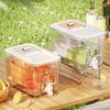 6L Beverage Container for Iced Drinks with Lid Refrigerator