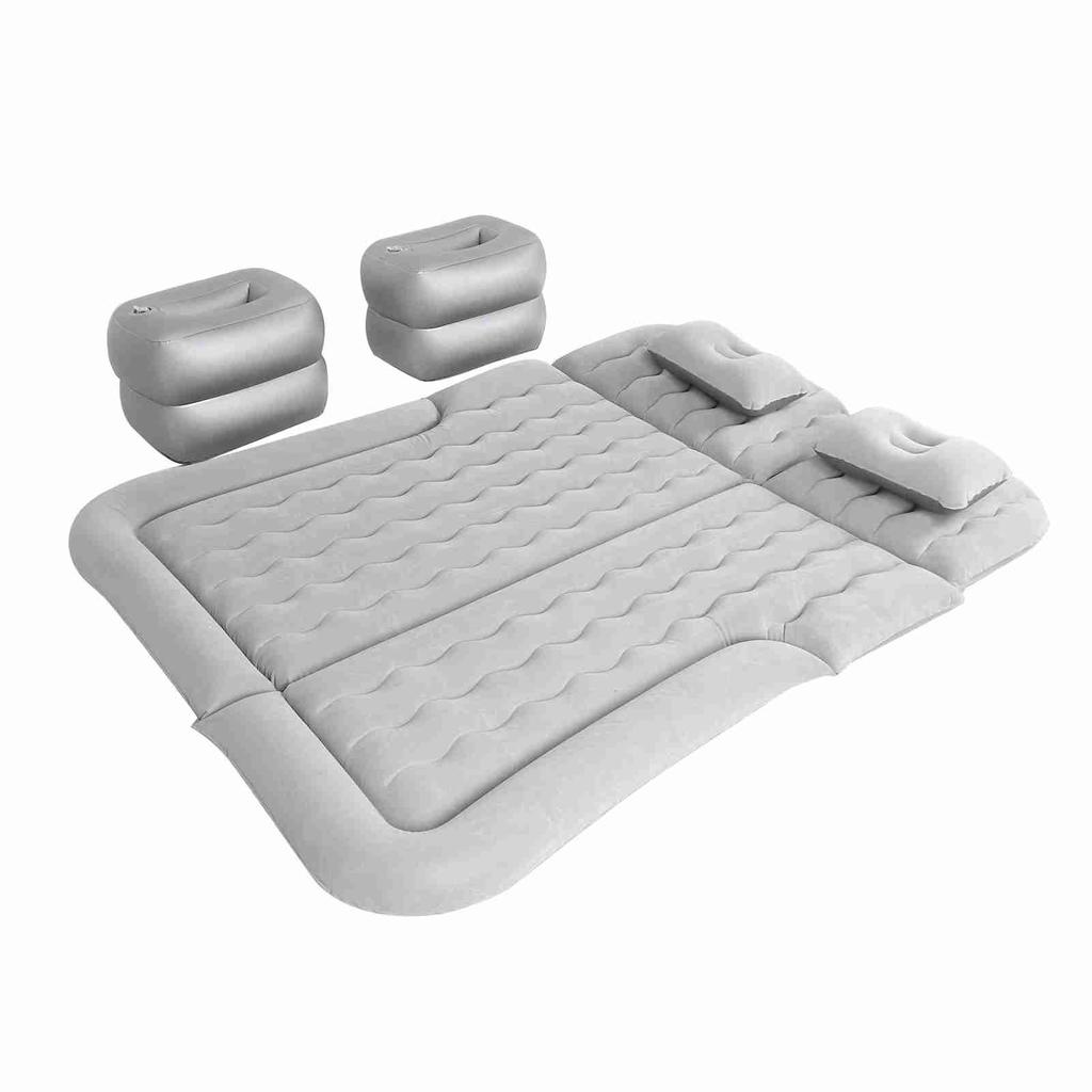 Car Air Mattress Vehicle Inflatable Thickened Travel Bed Sleeping Pad Camping AccessoryGray