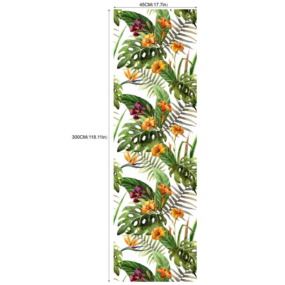 Chinesisch Rot Floral Abziehen und Aufkleben Tapete Abnehmbares Vinyl Selbstklebende Wandrenovierungsaufkleber Heimdekor Tapeten