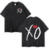 Camiseta Clásica Oversize Lavada Vintage XO de The Weeknd para Hombre y Mujer Camisetas de Manga Corta de Alta Calidad Camisetas Acogedoras para Adolescentes