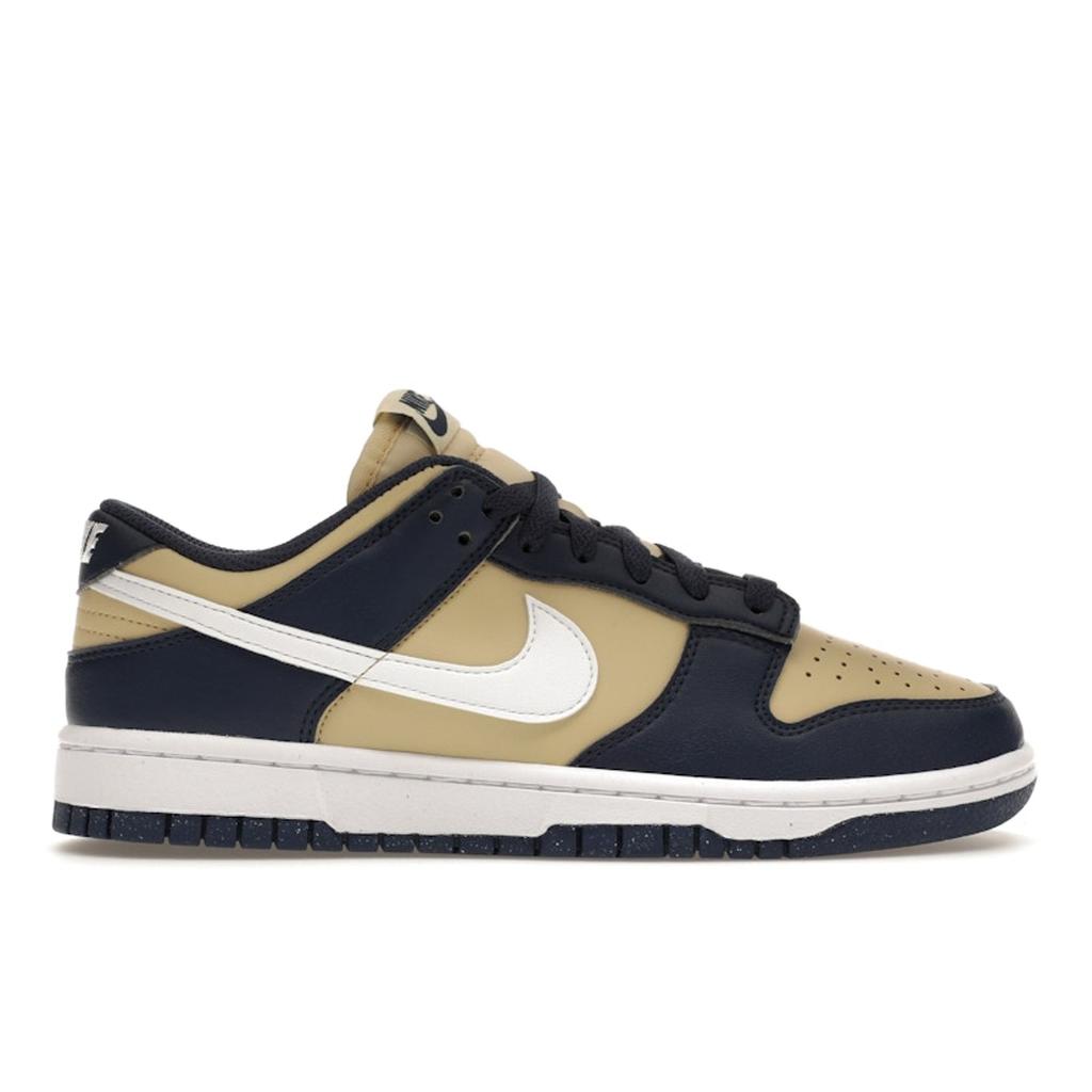 Nike  Dunk Low Next Nature Navy Gold Women Sneakers Blue Midnight-Navy White DD1873-401