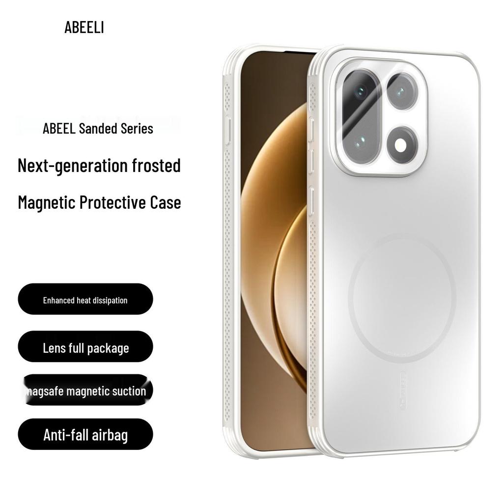 OnePlus 15 Magnetische Hitzableitende Mattierte Schutzhülle mit Linsenschutzfolie für OnePlus 13T.