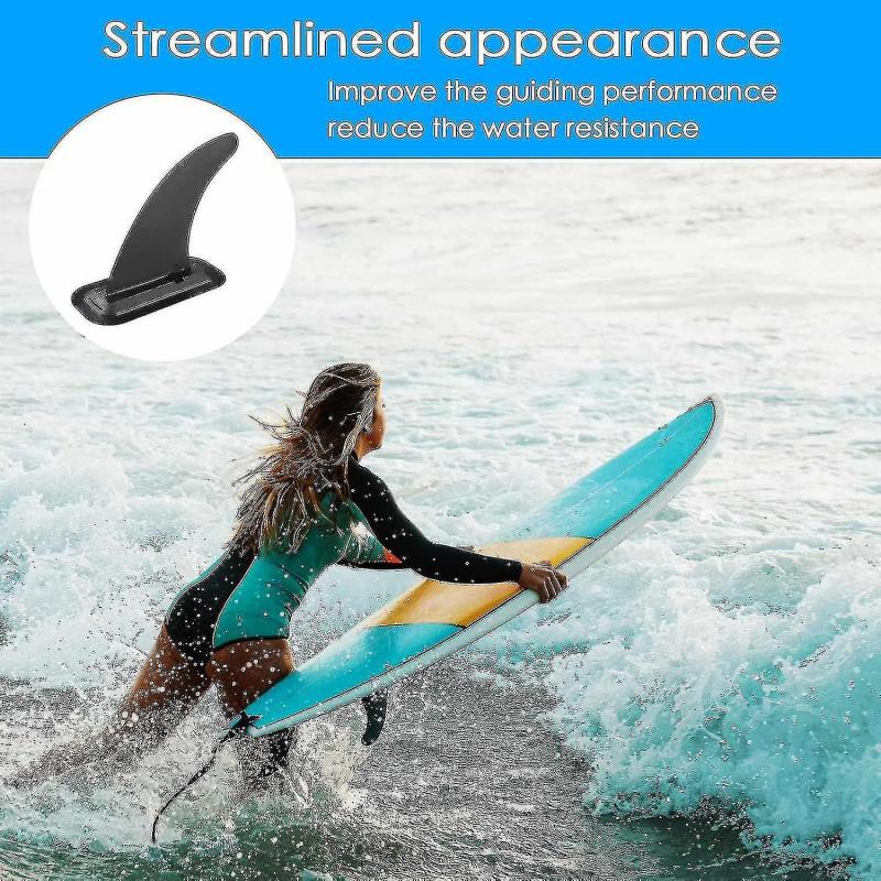 8 Inch Removable Universal Surfboard Sup Fin With Fin Base, Detachable Center Fin Stand Up Paddle Bo