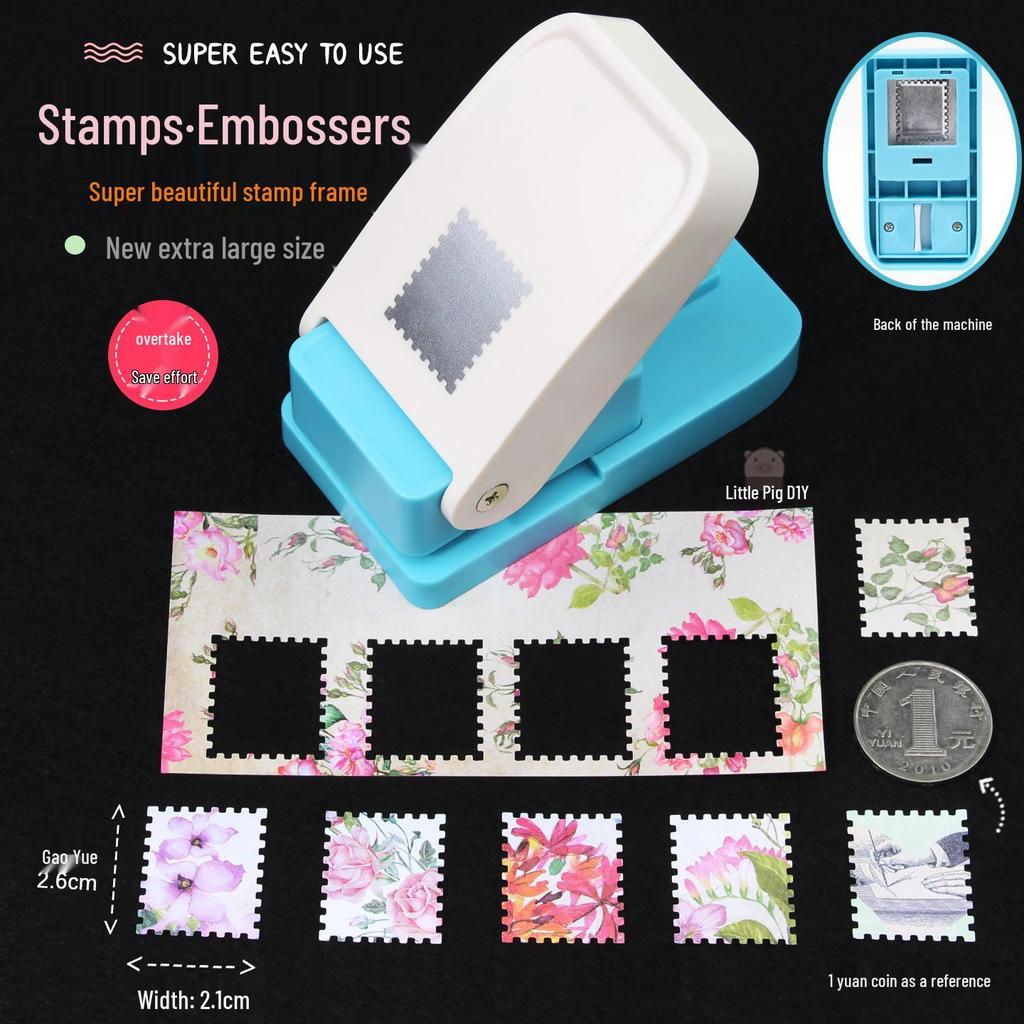 Effortless Stamp & Flower Punch Embosser for DIY Scrapbooking and Photo Frames
