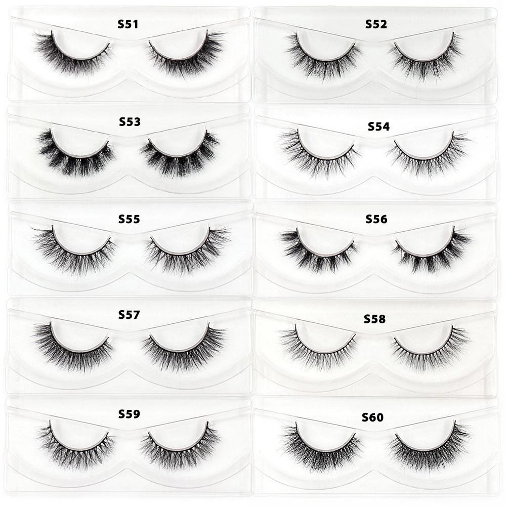 LEHUAMAO 3D Mink Lashes Wholesale Mink False Eyelashes Bulk 10/30/50 Pairs Soft Fluffy Natural Mink Lashes Makeup Mink Eyelashe