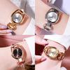 Fashion Ladies Quartz Watch With Alloy Bracelet And Rhinestone Decor For Casual Wear