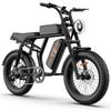 Urlife T2 Electric Bicycle 20" Fat Tire 500W Motor All Terrain Adult Electric Bike 7 Speed Dual Disc Brakes Max Load 120Kg