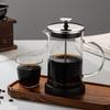 Kaffekanna presskanna, hög borosilikatglas 304 handhälld kaffebryggare mjölkskummare, tebryggare, filterkanna