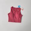 Top Reggiseno Sportivo Donna ad Alto Impatto con Zip Frontale Traspirante Antiurto Gilet Fitness per Corsa Palestra Abbigliamento Yoga Brassiere
