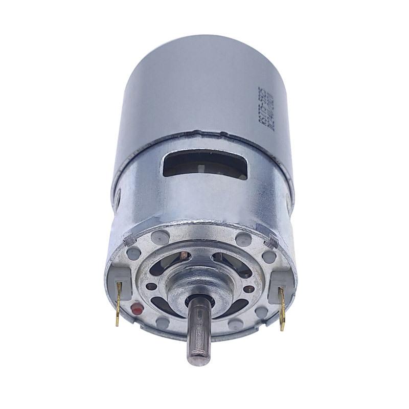 775 Motor 80W 288W Double Shaft Length 16mm DC 12V-24V High Speed 4000rpm 12000rpm Large Torque Ball Bearing Engine Cuting Tool