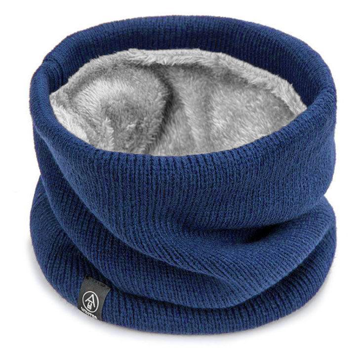 Upgraded Model Women Knitted Scarf Solid Cashmer Like Winter Scarves Lady Warm Thick Unisex Men Neck Scarfs Ring