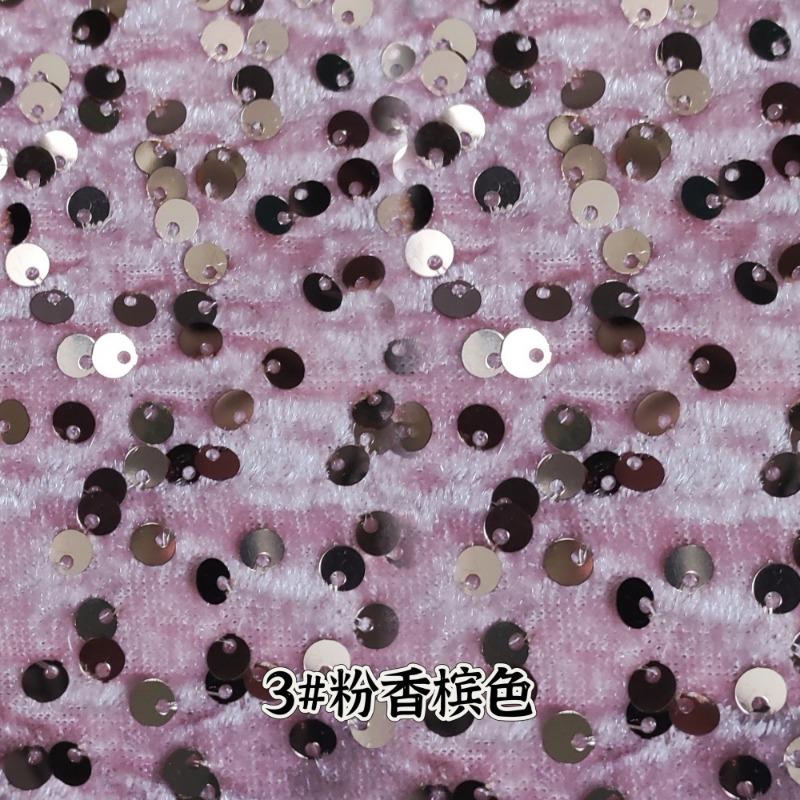 Evening Gowns Encrypt Shining 5mm Sequin Fabric Stretch Velvet Fabrics For DIY Wedding Elegant Party Dresses handmade DIY, etc