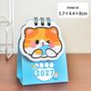 2026 Cute Cat Heart Desk Calendar with Check-in Record Ornament | Cartoon Bean Theme | High-Value Self-Discipline Small Calendar