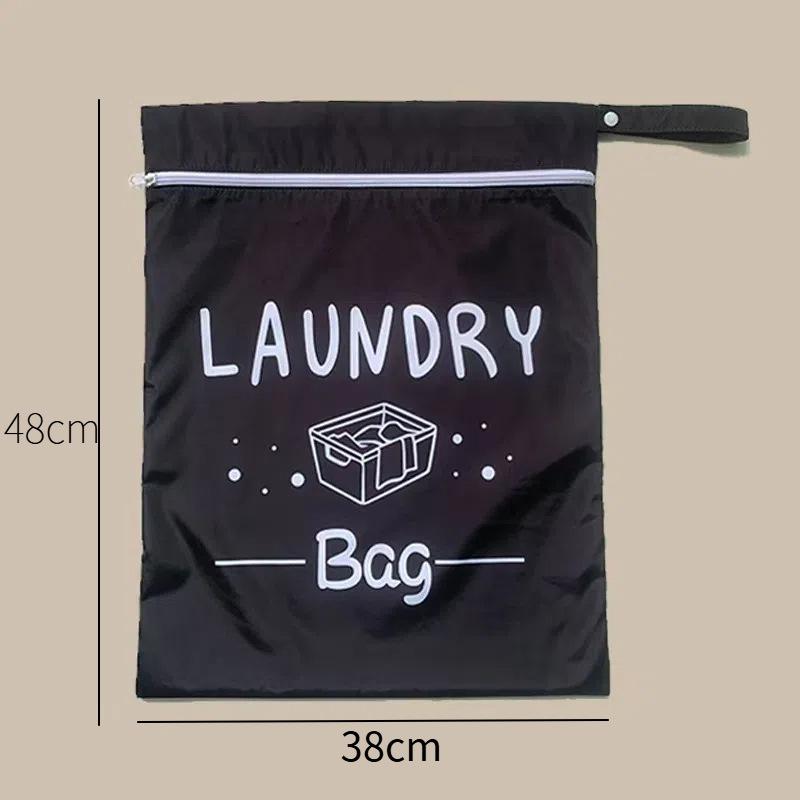 

Portable Dirty Clothes Storage Bag Laundry Bags Oxford Waterproof Storage Pouch For Swimming Fitness Beach Clothes Organizer Bag чёрный