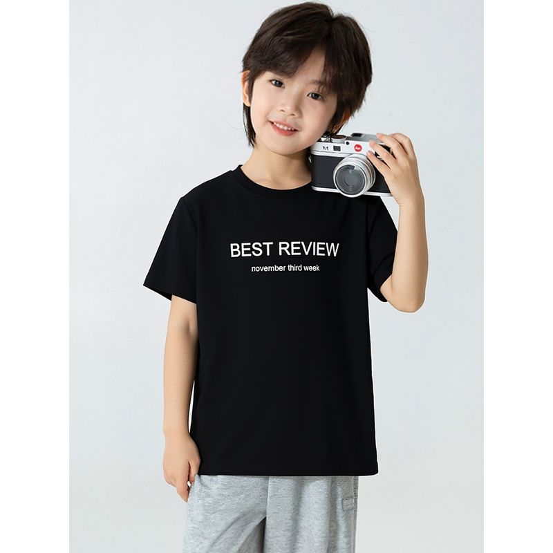 Brand Name Children's 2024 Summer New Short-Sleeve T-Shirts for Older Kids, Girls' Clothing, Boys' Half-Sleeve Shirts, Pure Cotton with Prints