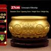 Chinese Brass Treasure Ornament: Large Copper Basin for Home Decor