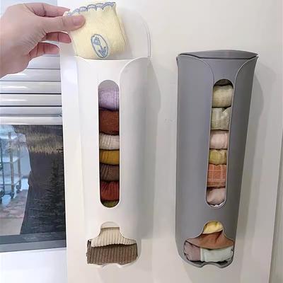 Mutfak Plastik Poşet Tutucu Düzenleyici Duvara Asılan Çöp Poşeti Saklama Kutusu Banyo Çöp Poşeti Kovası Dağıtıcı Mutfak Aksesuarı
