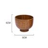 Wooden Bowl Japanese Style Wood Rice Soup Bowl Salad Bowl Food Container Large Small Bowl for Kids Tableware Wooden Utensils