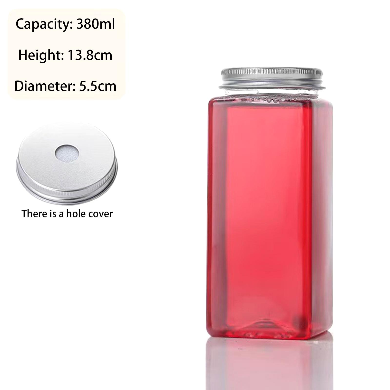 

1Pcs Portable Milk Tea Drinking Bottle Beverage Bottle Plastic Water Cups Transparent Tea Coffee Bottle Juicing Beverage Bottles as the picture