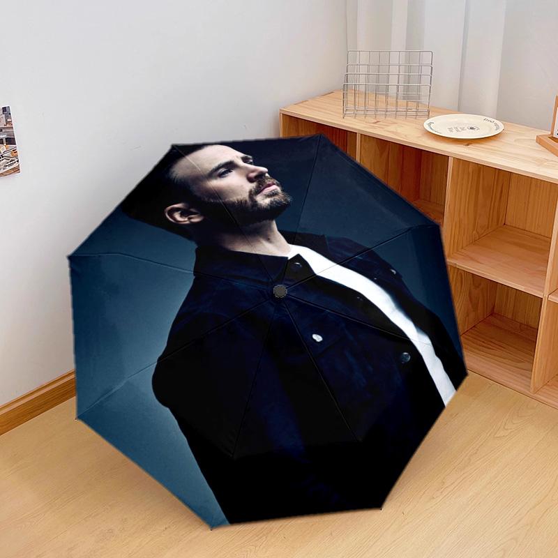 Chris Evans Automatic Umbrella - Suitable Travel Outdoor Portable Umbrella Birthday Gift Daily Essentials