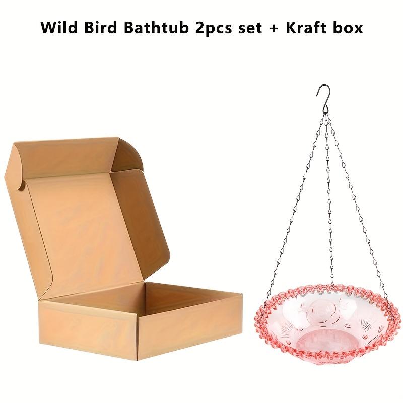 ORNAMENTAL SUSPENDED BIRD FEEDER - Vibrant Bird Bath Featuring A Chain, To Put Together Hummingbird Present, Suspended Tree & Outdoor Garden Ornament
