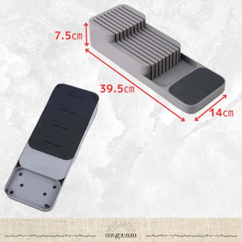 Ozgram Plastic Knife Stand, Kitchen Storage, Holds 9 Knives