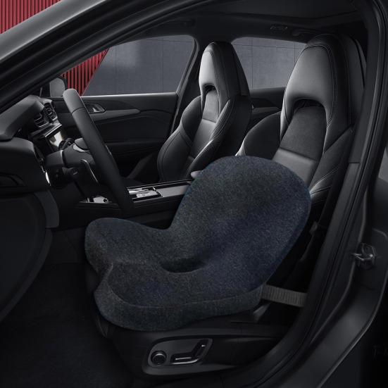 Yousheng Truck Driver Seat Cushion Memory Foam Back Cushion with Adjustable Strap Ergonomic Lumbar Support Cushion for Sciatica Relief Long Drives