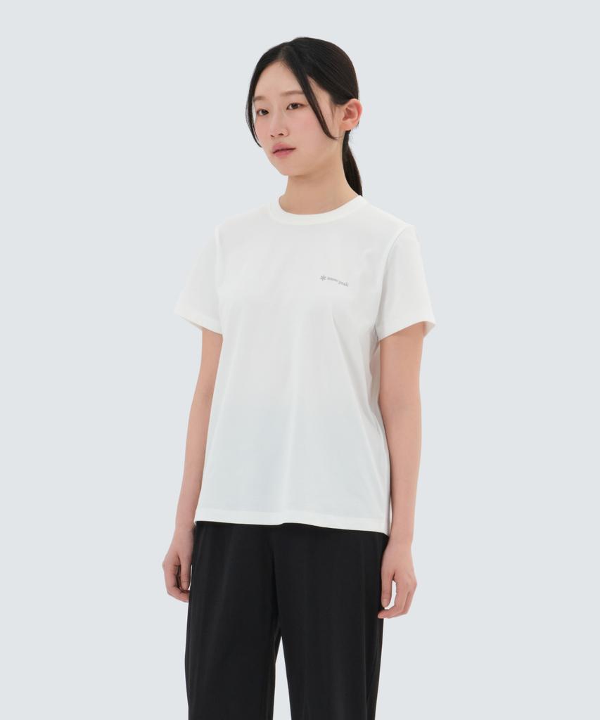 SNOWPEAK APPAREL Quick-Dry Women'S Basic Short Sleeve T-Shirt (S25Mwtts13) Off White