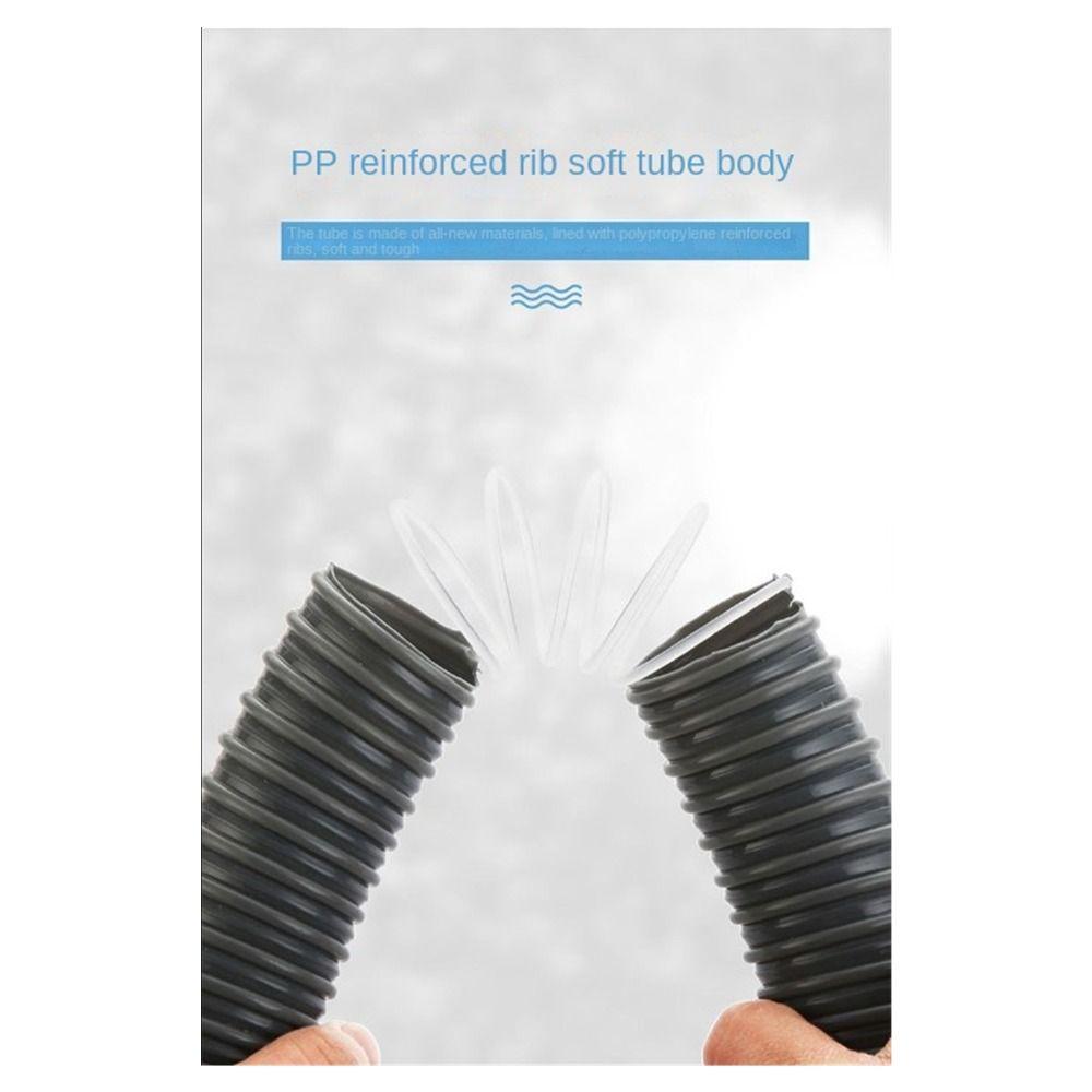 1m Drain Pipe Double Screw Oral Extension Hose Fittings Tightness Flexible Sink Drain Kitchen Sink