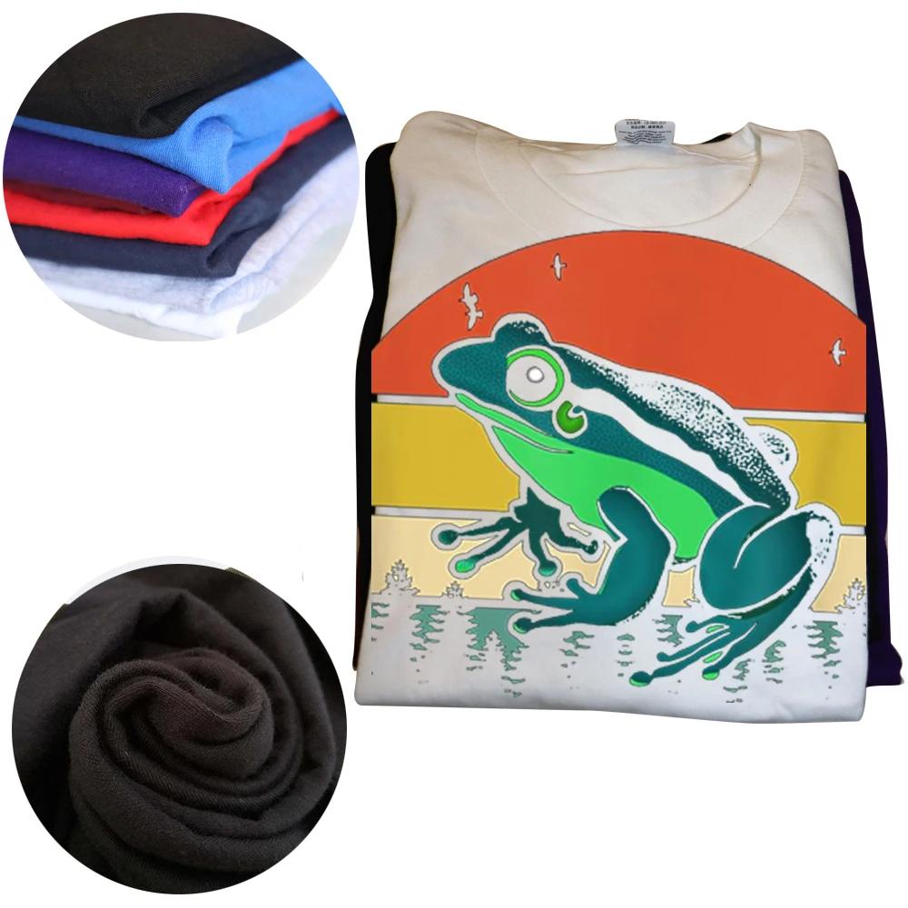 DILF I Love Frogs Funny Frog Tee Tops Round Neck Short-Sleeve Fashion Tshirt Clothing Casual Basic Milf T-shirts