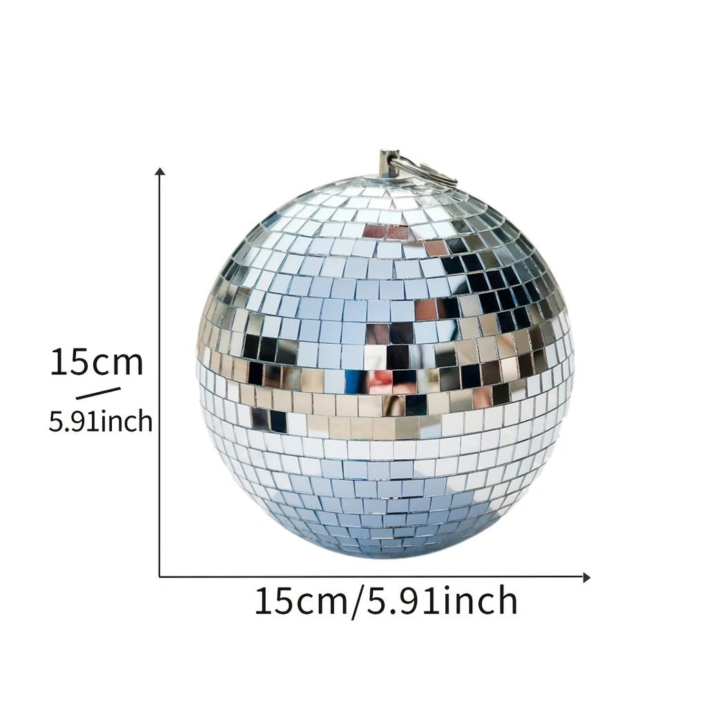 Disco Mirror Ball Party Lesklá koule Vánoční dekorace Jeviště Světlo Rotující skleněná koule Retro Reflexní KTV DJ Light Domácí Dekor