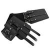 Triple Buckles Wide Waist Belt With Detachable Pouch For Women Girl Costume Accessories Corset Belt for Daily Formal