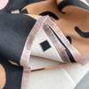 Fashion Color Matching Alphabet Imitation Cashmere Scarf, Versatile In Autumn And Winter, Thickened Fringed Shawl, Warm Scarf, Advanced Sense
