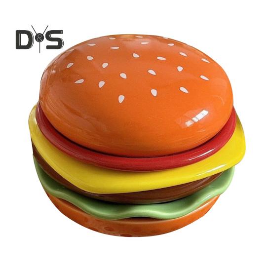 

Набор тарелок для бургеров, 6 слоев, мини-тарелка для соуса, закуски, пищевые керамические контейнеры для соуса, подарок для семьи и друзей 1 Set