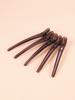 5pcs Duckbill Crystal Transparent Hair Clip Professional Hair Salon Plastic Hair Clip Styling Tool Special for Real Hair Wigs