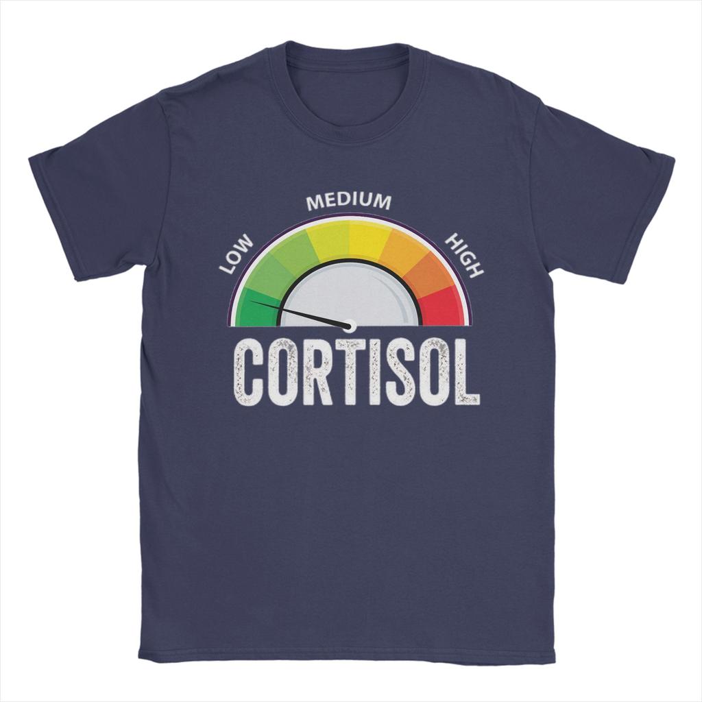 Low Cortisol Levels Hot Meme T Shirt Unisex Cotton Awesome TShirts O Neck Tees Short Sleeve Tops 4XL 5XL 6XL