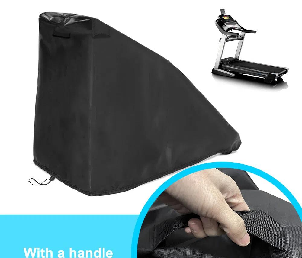 420D Oxford Cloth Coated Silver Top with Ventilation Opening, Left Handle Triangle Treadmill Dust Cover