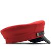 Hat Spring and Summer New Navy Hat Women's British Retro Beret Men's PU Leather Sealing Flat Top Hat Student Hat
