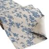 Blue & White Cotton-Linen Table Runner: Long, Striped Design for TV Cabinet or Sideboard - Seasonal Essential